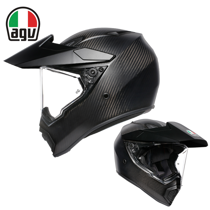 正品意大利进口AGV摩托车头盔拉力盔公路越野两用盔AX9碳纤维头盔