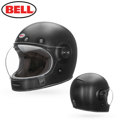 bell摩托车头盔复古哈雷防雾全盔太子盔机车跑盔碳纤维男女赛车