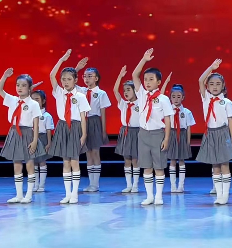 六一儿童大合唱团演出服中小学生红领巾诗歌朗诵歌唱祖国表演服装