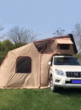 车顶帐篷硬壳全自动SUV皮卡汽车车载帐篷房硬顶车顶床自驾游露营
