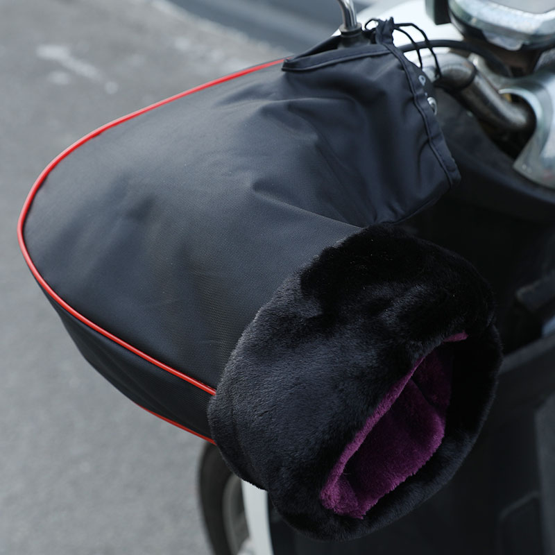 摩托车把套电动车护手套加绒加厚冬季保暖125跨骑三轮车挡风防水