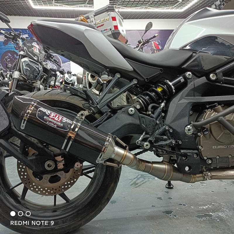 摩托车赛600追600改装天蝎吉村AR排气管SC碳纤维尾端回压中段配件