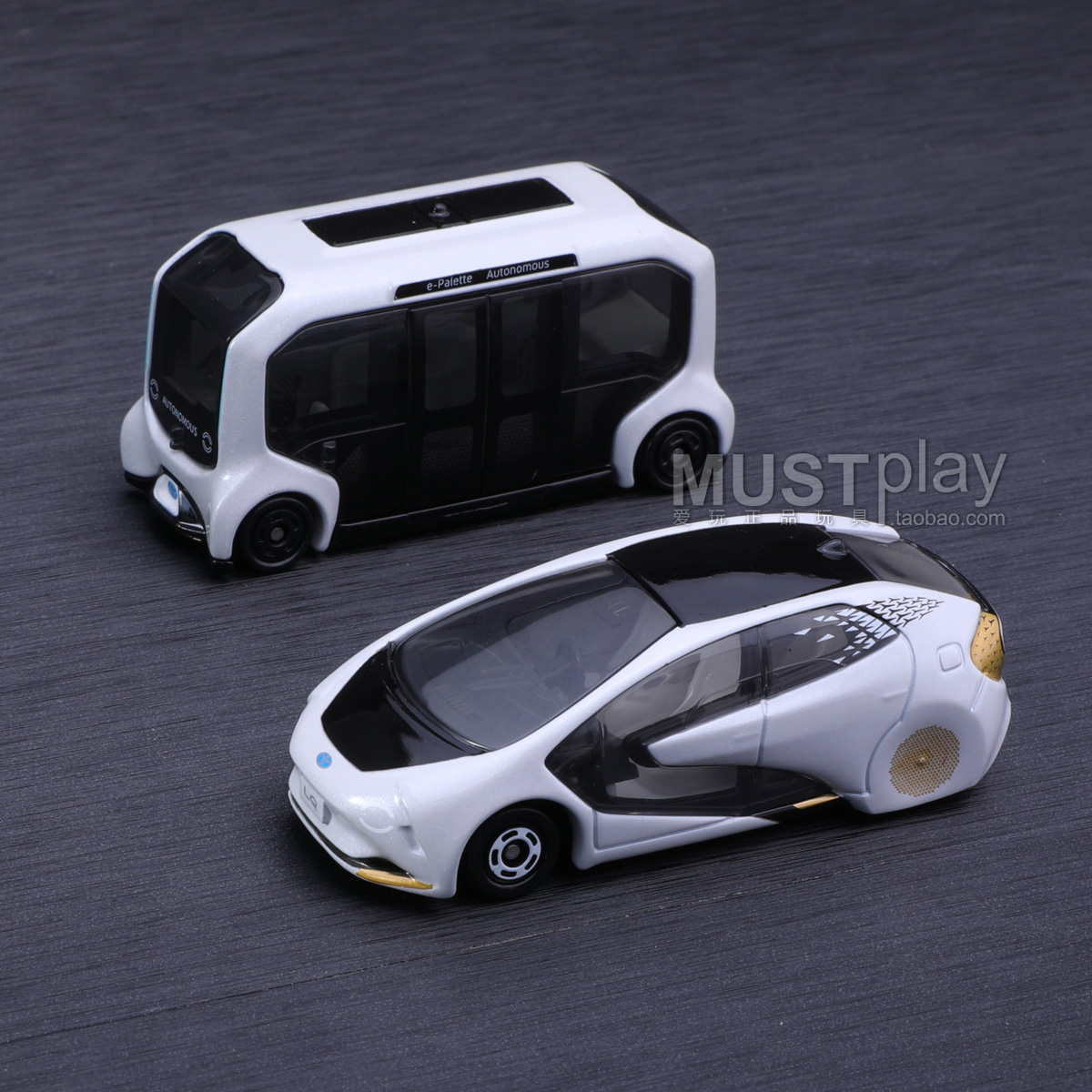 Tomy多美卡丰田LQ自动驾驶车电动概念车合金车模型玩具