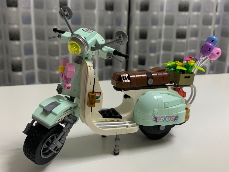 塑料手工diy拼插微颗粒积木玩具车模型小绵羊摩托车创意男女礼物