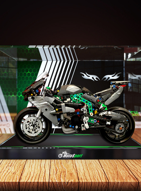 乐高42170机械组川崎Ninja H2R摩托车积木亚克力展示盒收纳防尘罩