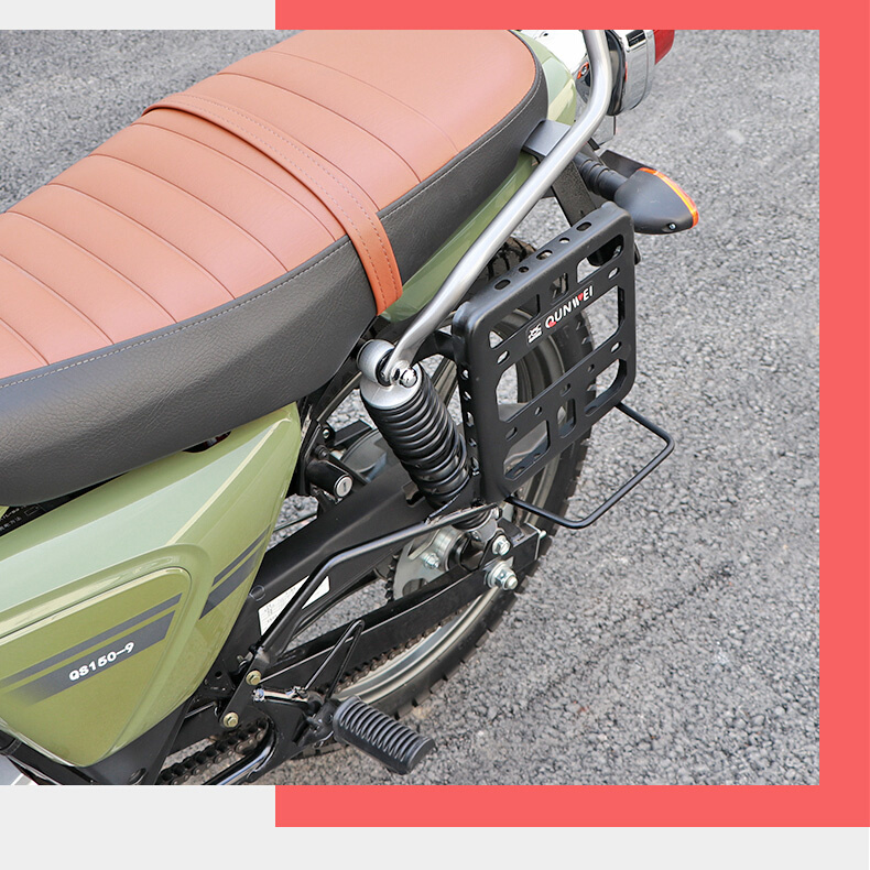 定制适用轻骑铃木摩托车150-9保护杠跨边包PC皮包边箱托包改装配