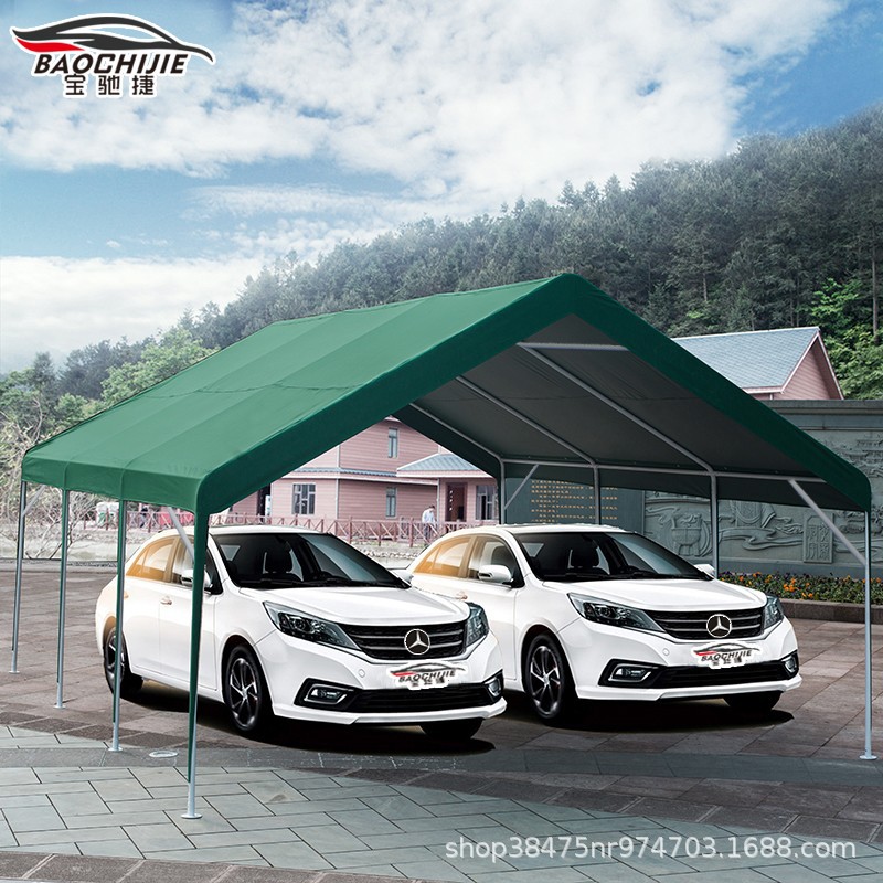 双车位大车棚停车棚户外遮阳篷简易移动私家汽车家用防雨防晒帐篷