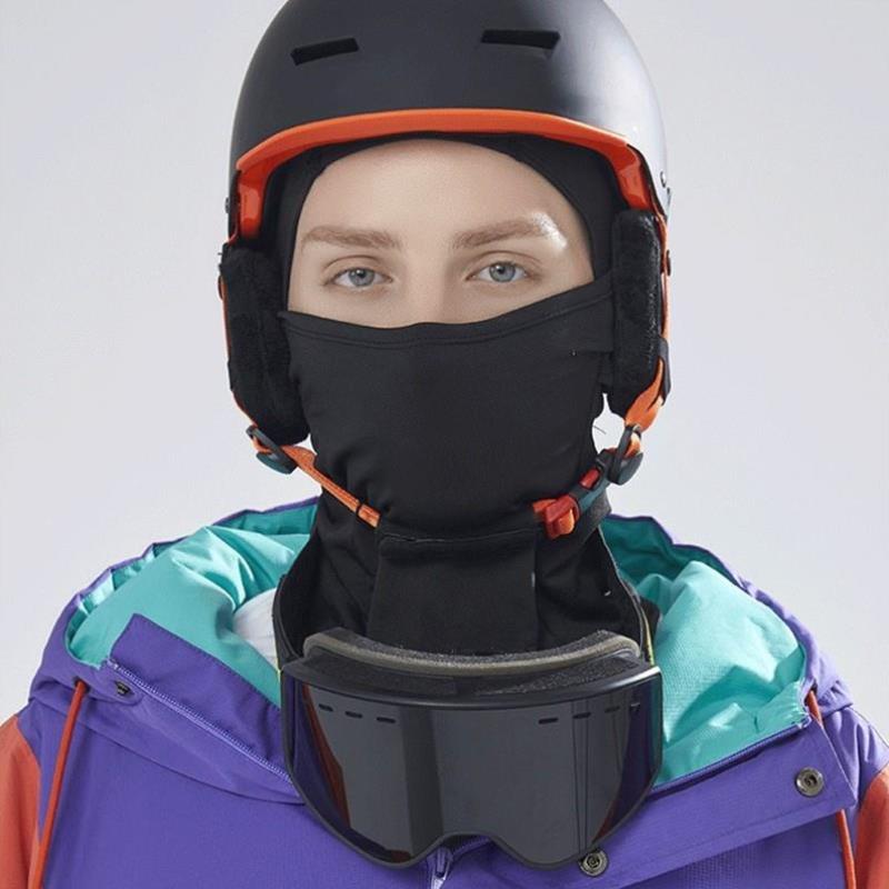 摩托车头盔瘦防风帽护脸头套内衬骑行男女面罩脸显滑雪保暖韩版