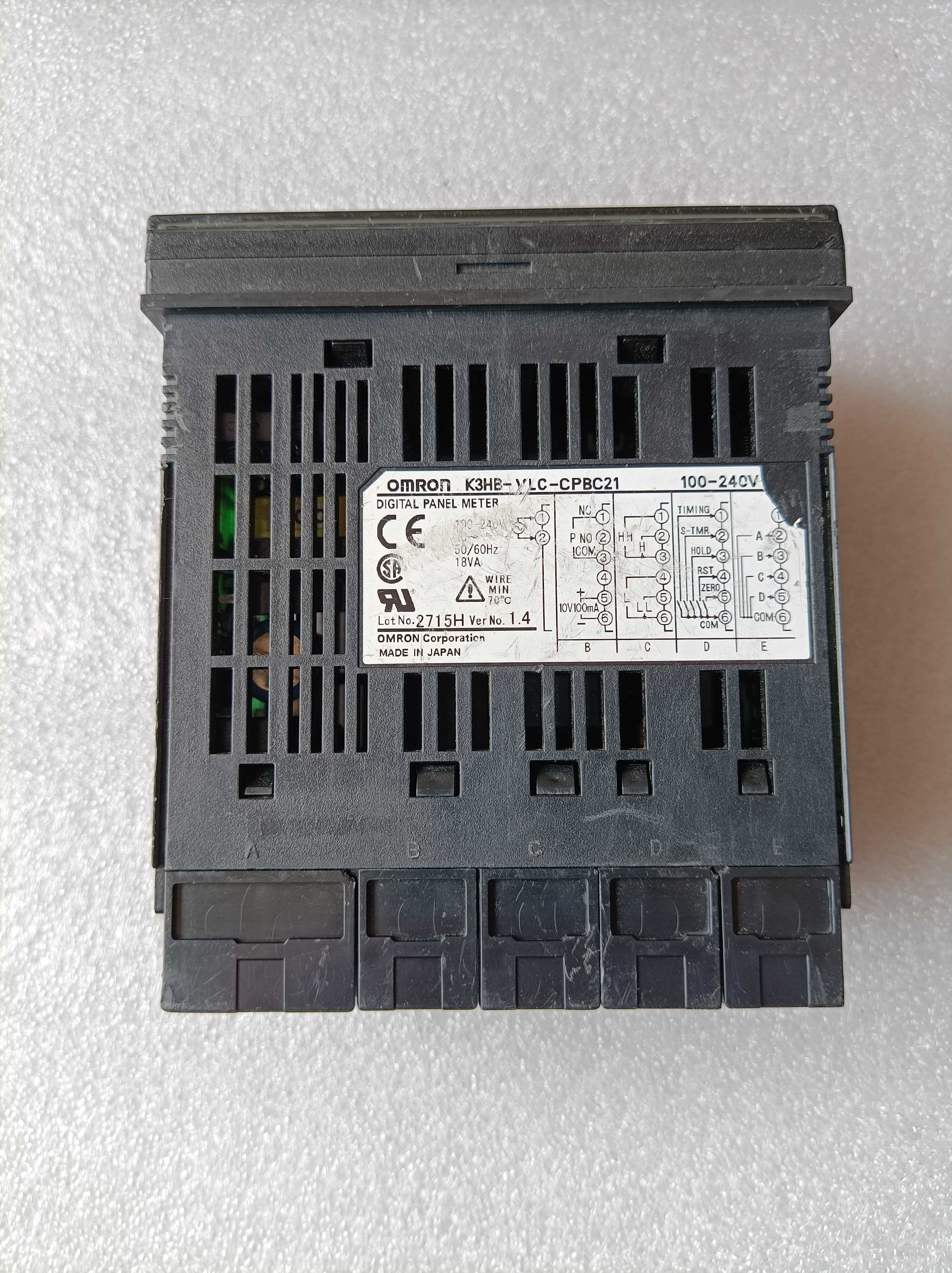 K3HB-VLC-CPBC21 100-240VAC数字显示控123123制器面板表