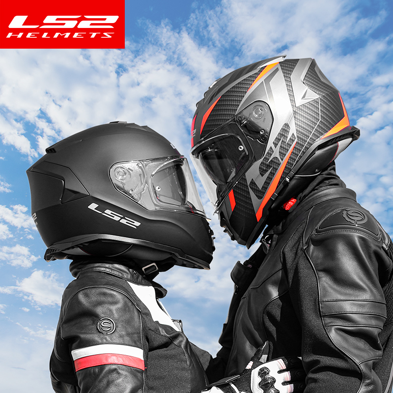 LS2全盔头盔摩托车男3c透气安全帽机车拉力夏季女全盔防风FF800