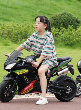 小型摩托车汽油电动机车儿童成人迷你跑车49CC女式趴赛二冲四冲车