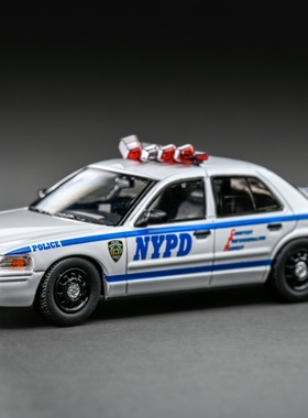 Rollin 1:64福特CV维多利亚皇冠 NYPD纽约洛杉矶警车LAPD合金模型