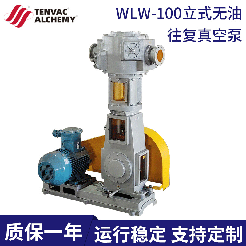 干式往复真空泵立式无油泵 厂家供应WLW-100立式无油往复真空泵