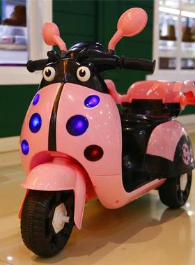 新款儿童电动三轮摩托车可骑充电带遥控护栏男女小孩宝宝电瓶玩具