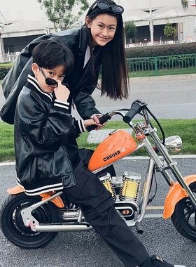 暴风骑士儿童摩托车山姆小哈雷3-12岁两轮越野车男女孩玩具电动车