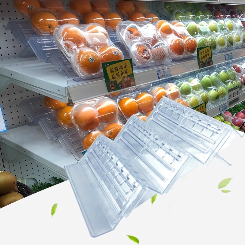风幕柜水果陈列道具超市生鲜托盘假底冷柜垫板水果透明阶梯展示台