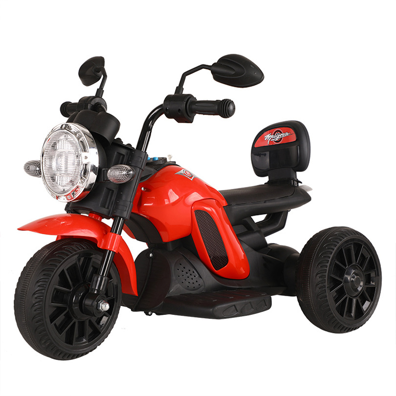 儿童电动摩托车小孩玩具三轮车男女宝宝电瓶双驱动汽车摩托车