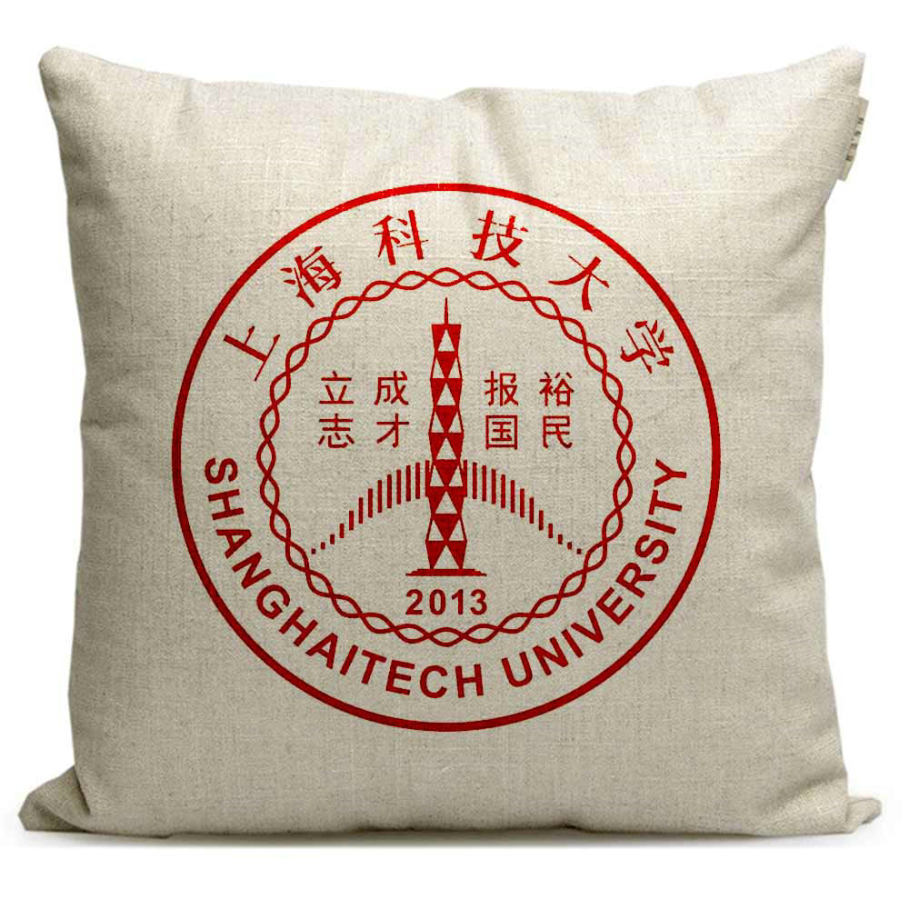 上海科技大学周边纪念品定制毕业礼品学生靠垫沙发靠枕午休抱枕
