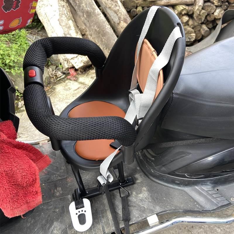 适用真爱电动车儿童安全座椅前置摩托车电瓶车踏板自行车可折叠椅