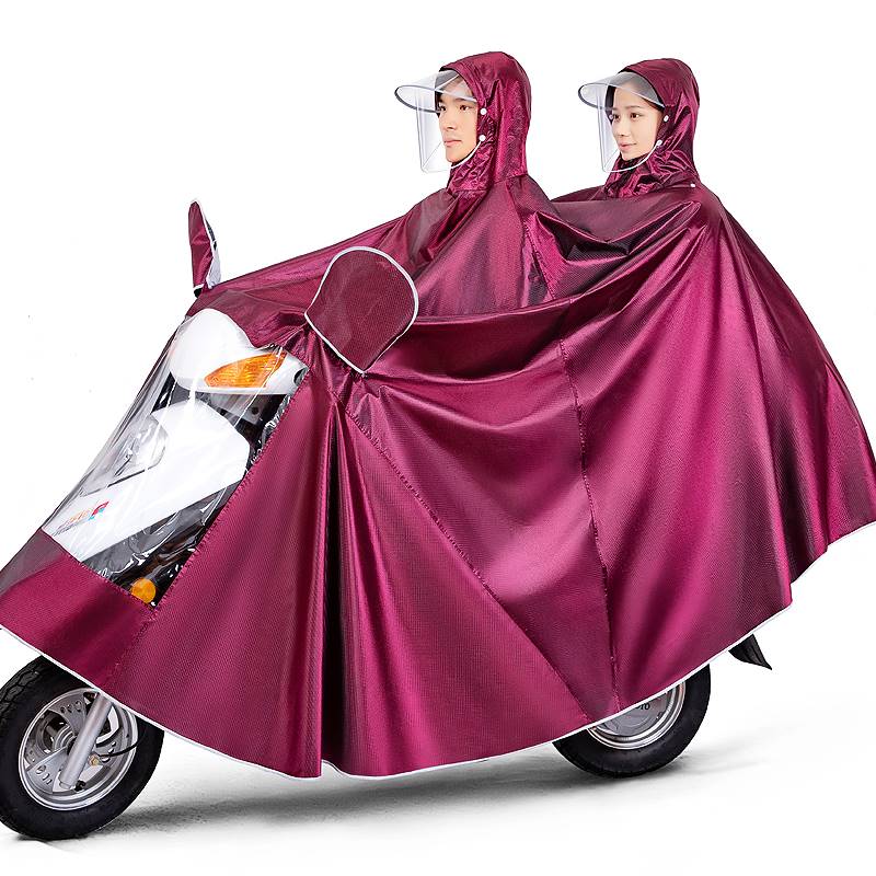 新款电动车雨衣摩托电瓶车加大加厚双人单人男女款长款全身防暴雨