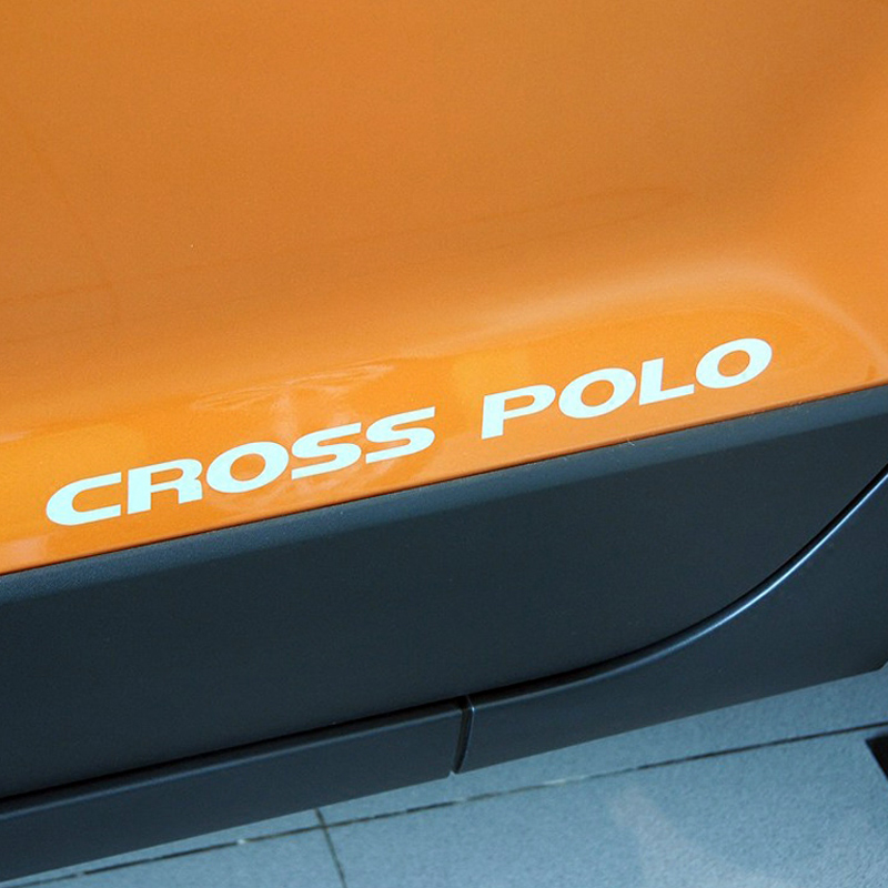 新波罗CROSS POLO车门英文字母专用标志贴个性外饰车身侧后门贴纸