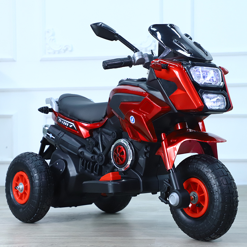 新款儿童电动车摩托车遥控三轮车2-9可坐大人男女孩充电大号玩具