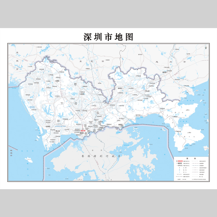 深圳市地图电子版设计素材文件