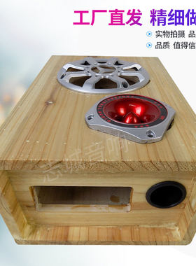 5寸有源实木空箱体 汽车影音改装音响木箱 真实杉木板材 桌面盒子