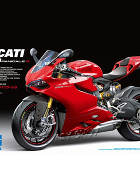 田宫摩托车14129 Ducati 1199 Panigles 1:12杜卡迪 模型拼装摩托