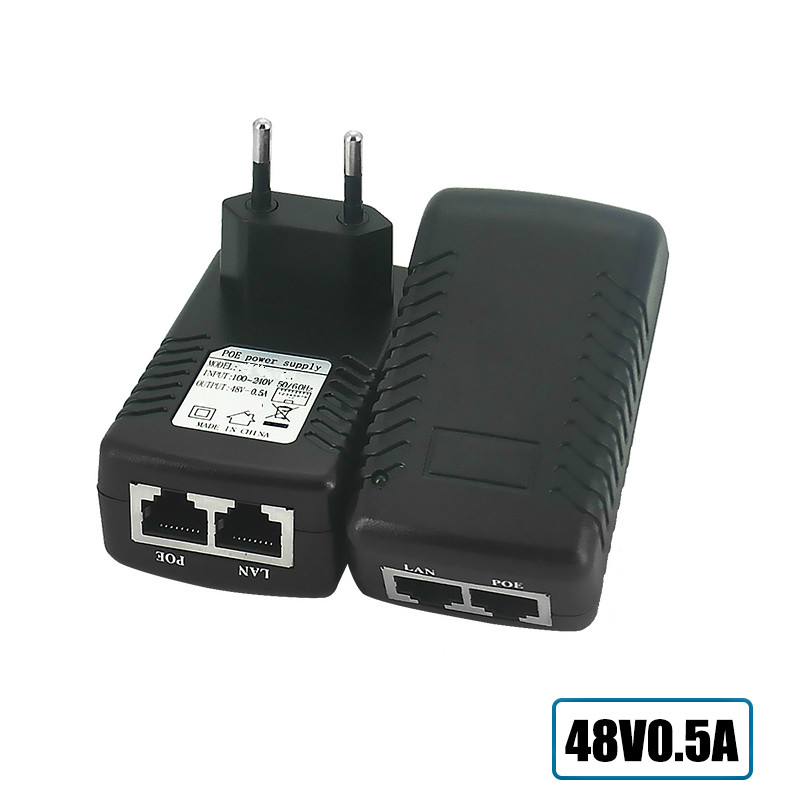 POE Injector Ethernet CCTV Power apter 15.4W,POE Pin4/5(+)