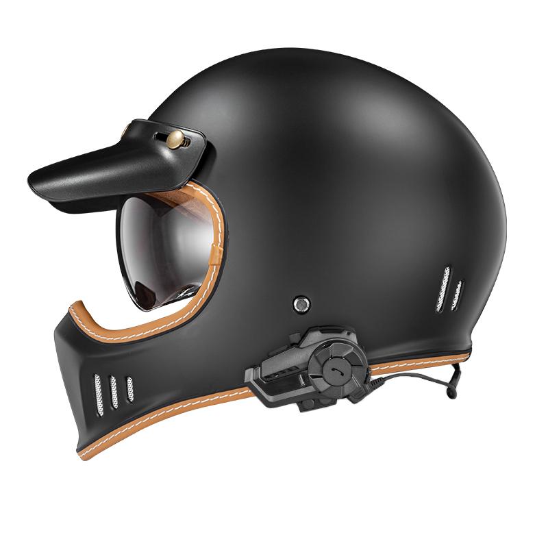 新款哈雷巡航车品牌安全盔复古摩托车头盔3c认证四季通用男士机车