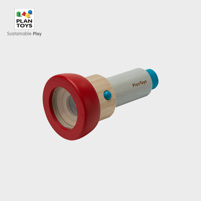 PlanToys万花筒儿童科学户外探索多棱镜早教益智玩具木制3岁