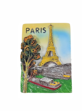 法国首都巴黎地标埃菲尔铁塔立体风景磁性冰箱贴 创意收藏伴手礼
