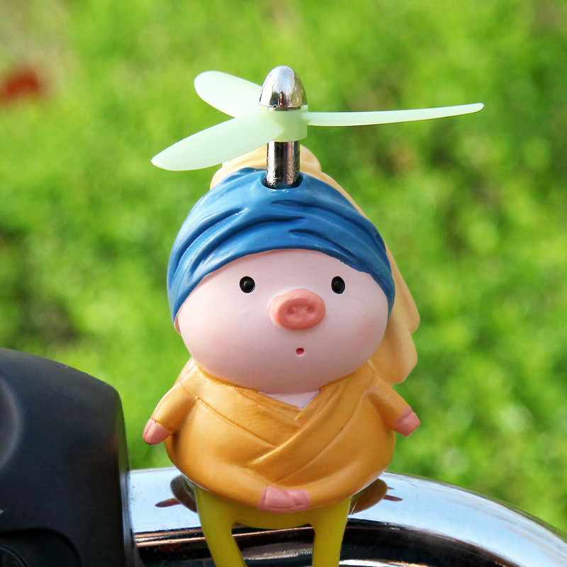 电动摩托车装饰小配件玩偶自行车骑行可爱公仔婴儿车情绪稳定神器