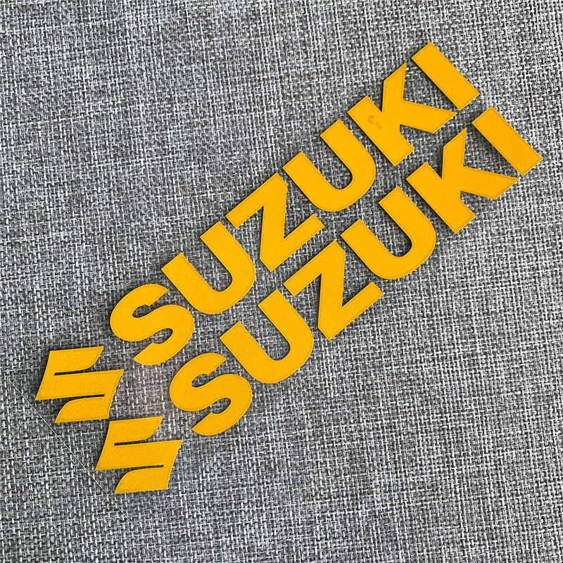 适于铃木SUZUKI摩托车贴纸防水车标志装饰反光贴踏板车身减震拉花