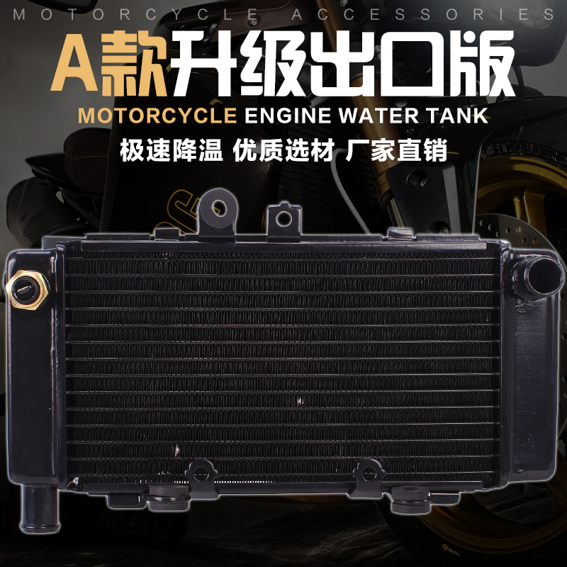 摩托车配件 适用本田 小黄蜂250 水箱总成 发动机散热器 水冷器