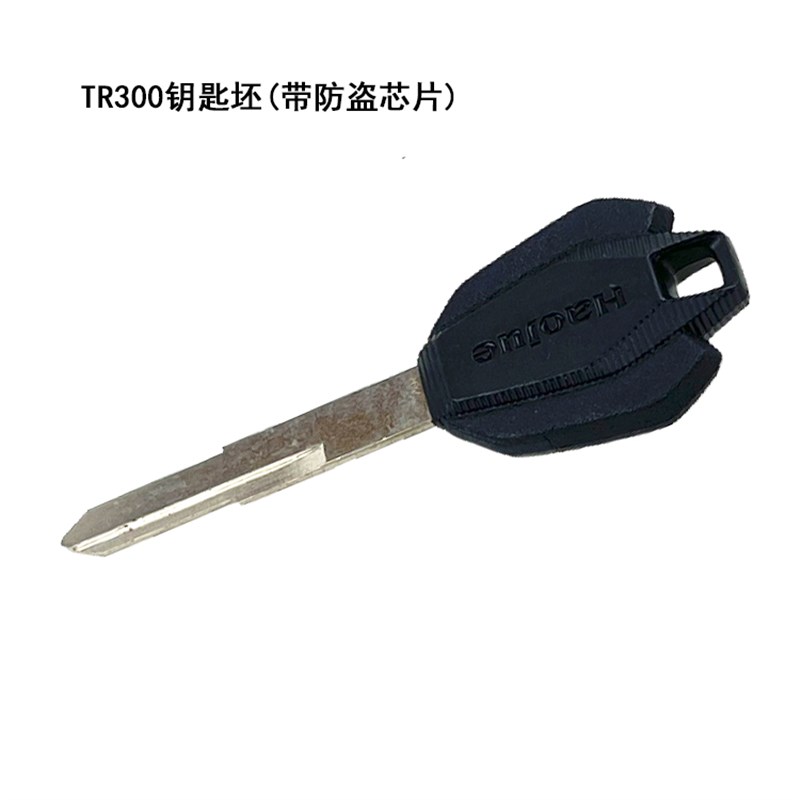 适用豪爵铃木摩托车DR/TR/CXR300钥匙坯原厂电门锁防盗芯片钥匙