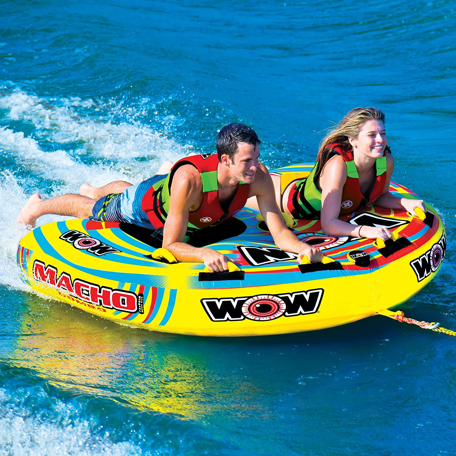 美国WOW进口沙发摩托艇双人拖拉圈三种玩法精彩刺激厂家直销热卖