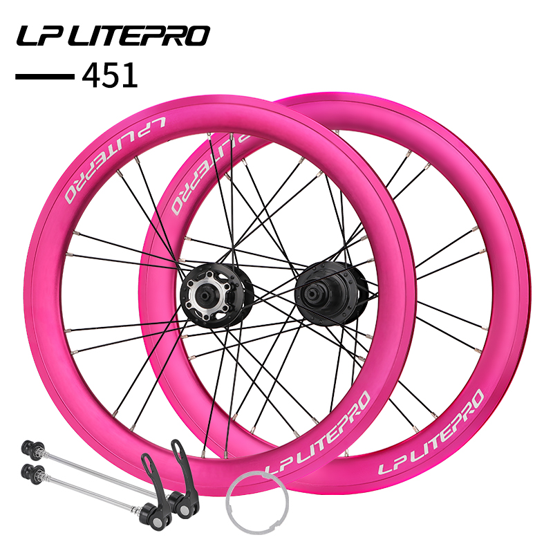 LP Litepro小轮折叠车20寸轮组自行车406/451碟V刹大刀圈高框轮毂
