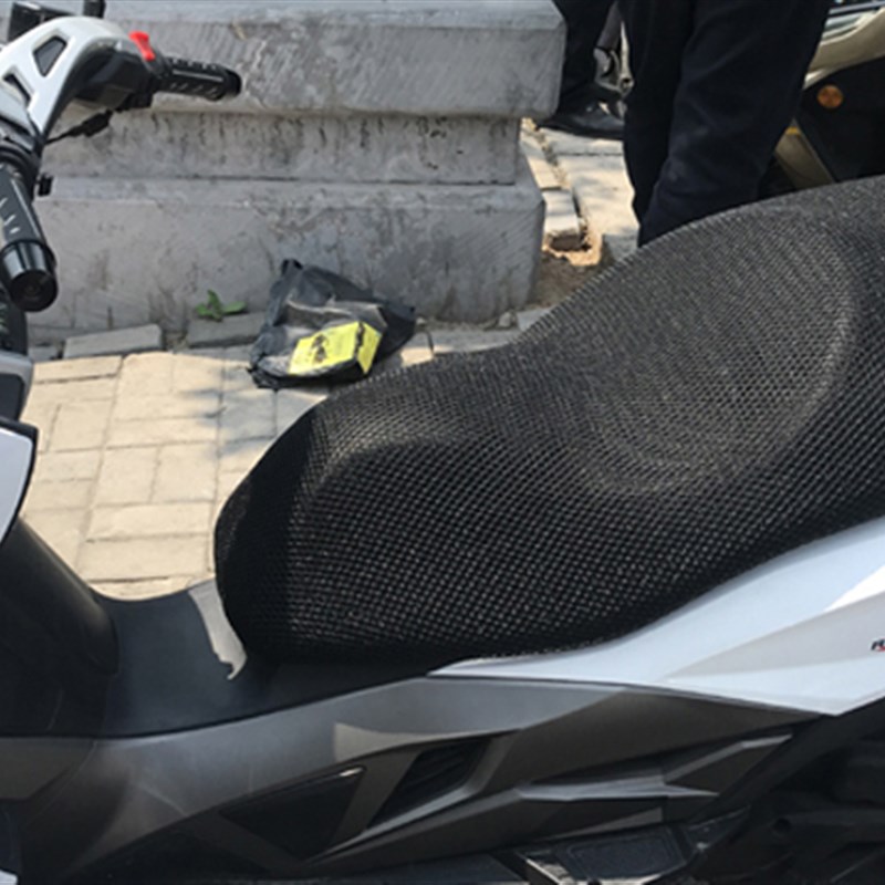 适用川铃CL150T大型踏板摩托车座套3D蜂窝网状防晒透气隔热坐垫套