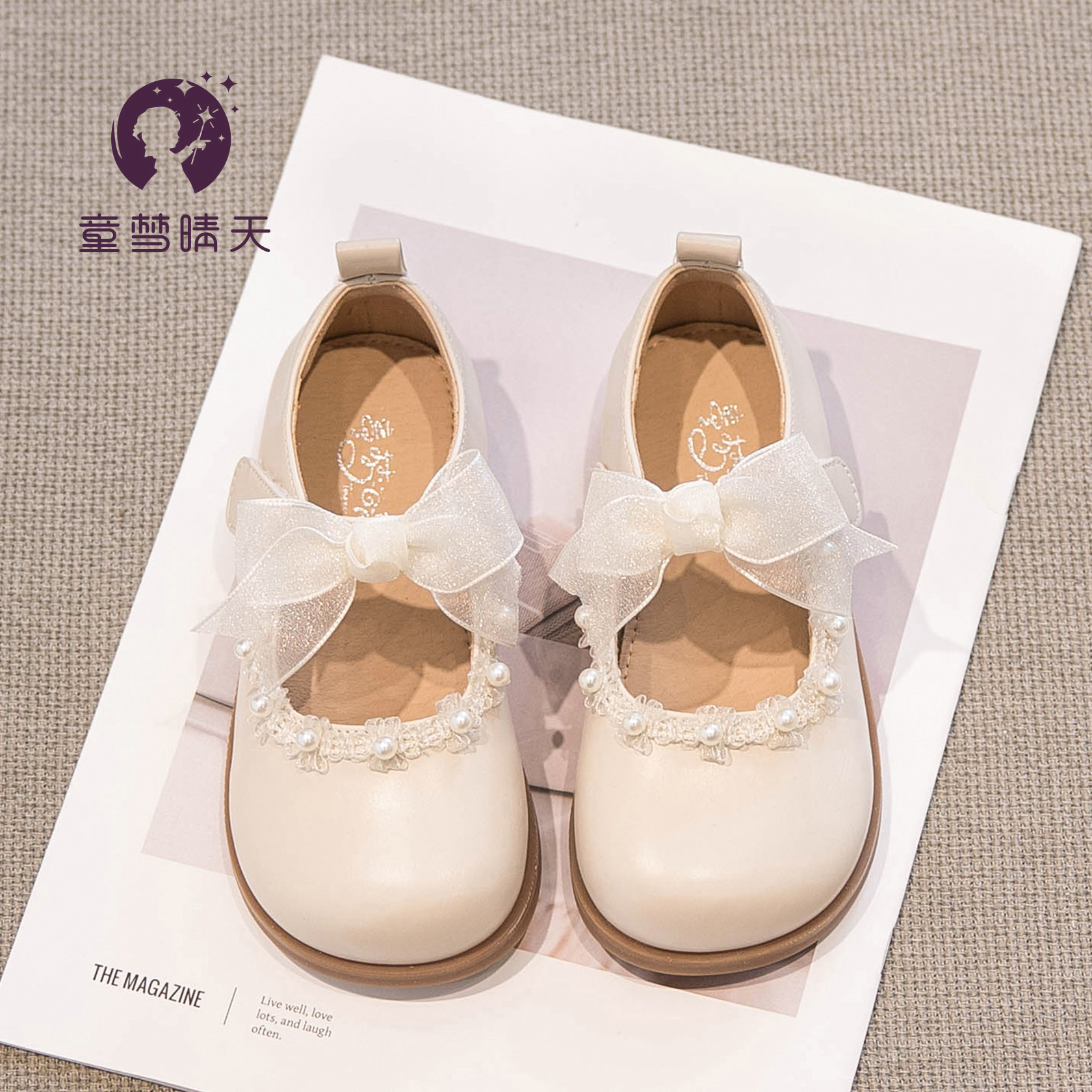 女童公主鞋白色2024夏季新款儿童小皮鞋女孩礼服软底鞋子女宝单鞋