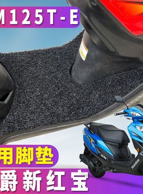适用于铃木豪爵新红宝国四专用摩托车丝圈脚垫智能电喷 UM1525T-E