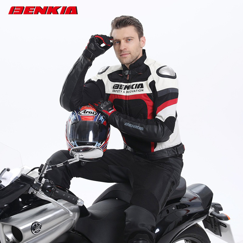 BENKIA HDF-GL70 摩托赛车网眼透气骑行皮衣服（护颈需单独购买）