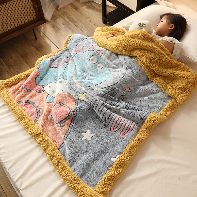 儿童毛毯幼儿园午睡小被子宝宝新生婴儿夏季盖毯春秋珊瑚绒毯子