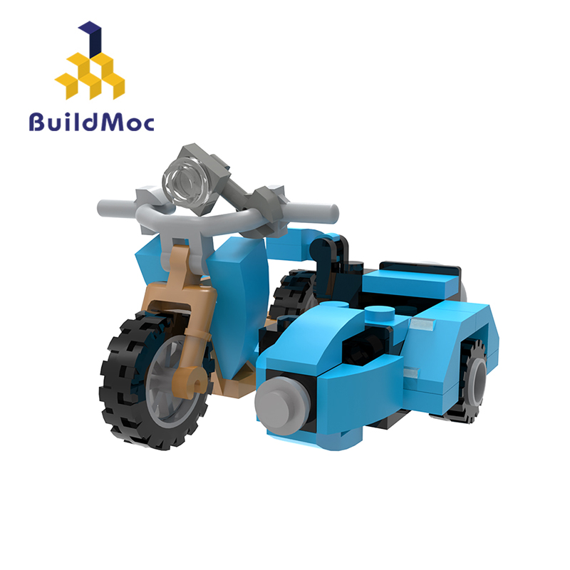 BuildMOC哈利波特周边海格的摩托车魔法世界中国拼插拼装积木玩具