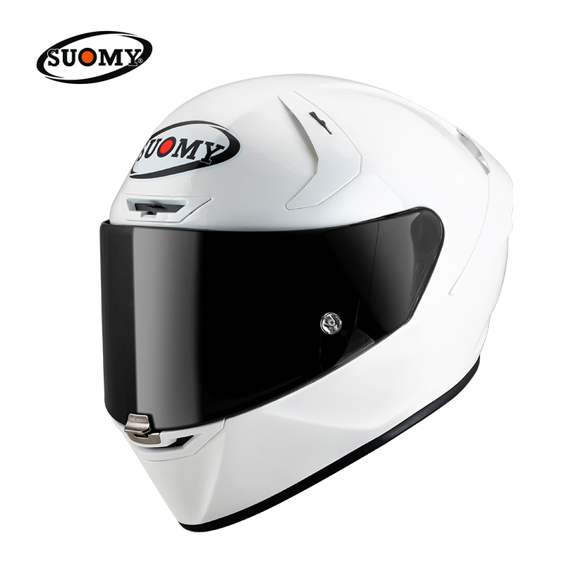 SUOMY头盔SRGP进口摩托车头盔全盔防雾男女机车赛道白色通风透气