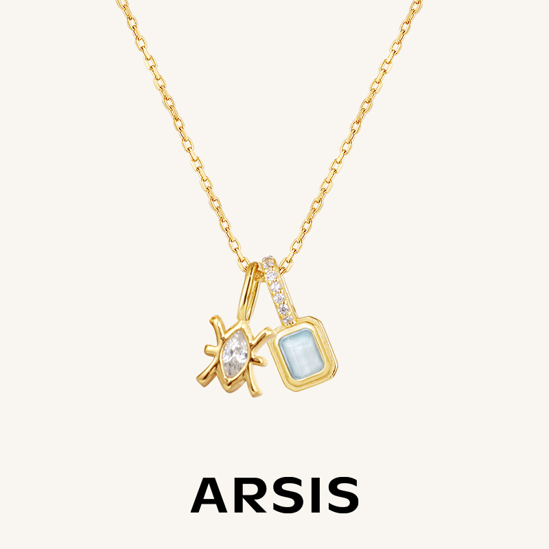 【新款】ARSIS印记生辰石星座符号项链小众设计感轻奢冷淡风百搭