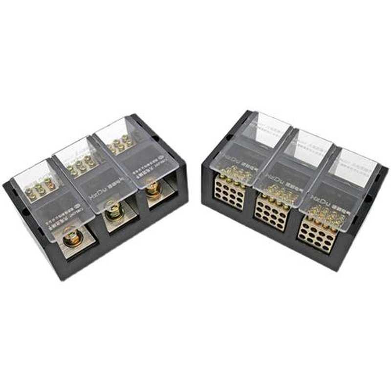 三相电三线接线盒3进6/12/18/24/36多出接线端子大功率电缆分线器