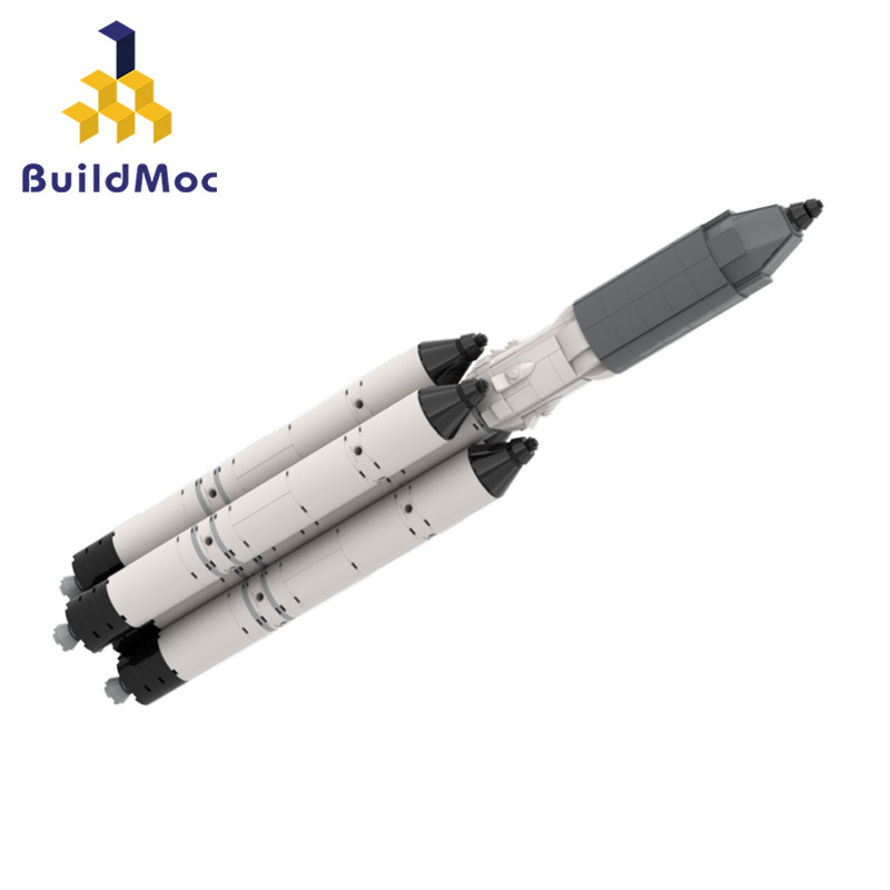 BuildMOC拼装积木玩具航天俄罗斯重型安加拉A5运载火箭组装模型