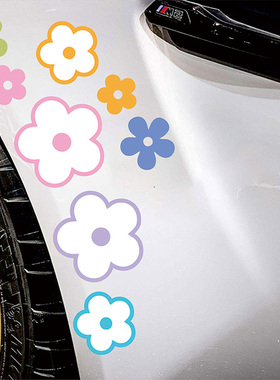 汽车贴纸车划痕遮挡贴图卡通创意个性车门贴画车身机盖车贴装饰贴